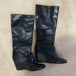 Loeffller Randal Matallida boot with wedge. Completely resoled.